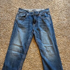 Buckle Black Men's Relaxed Straight Jeans in Blue